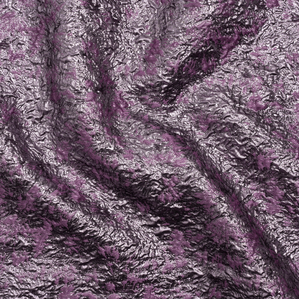Metallic Luxury Brocade - Purple Abstract - Joann Fabrics