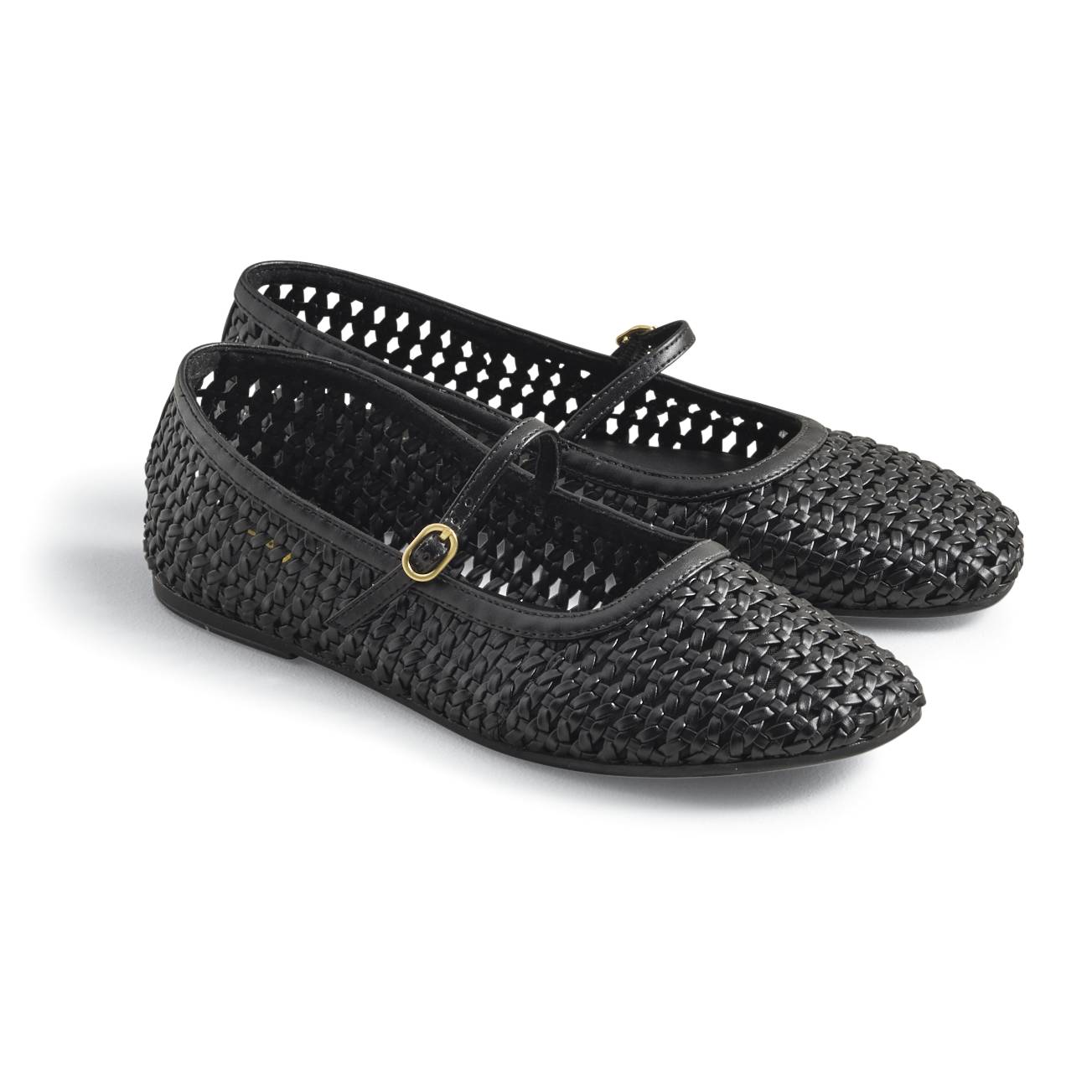 Artisan Woven Leather Flats, Soft, Adjustable Strap - Northstyle Catalog