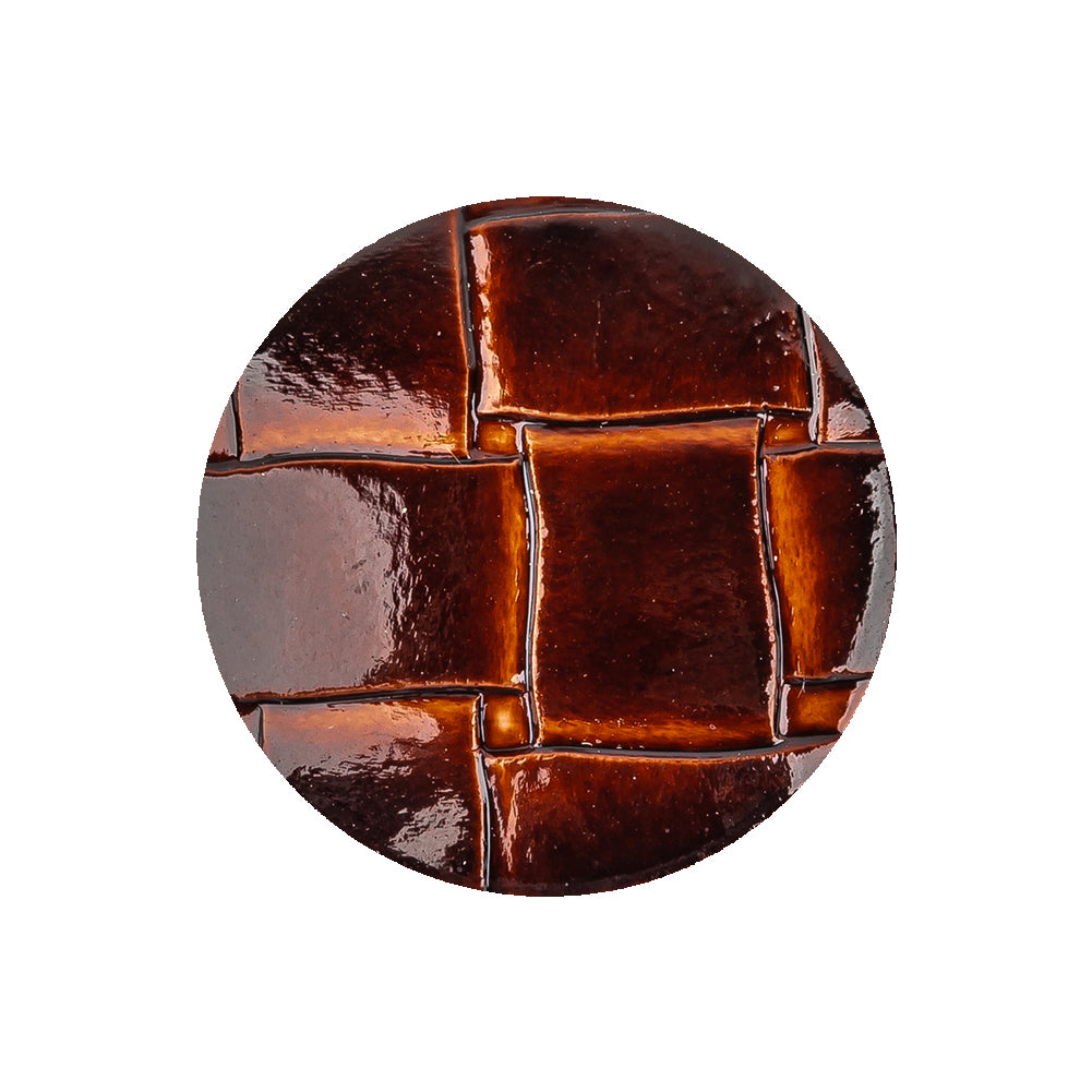 Italian Shiny Bark Basketweave Embossed Faux Leather Button - 40L/25.5mm - Joann Fabrics