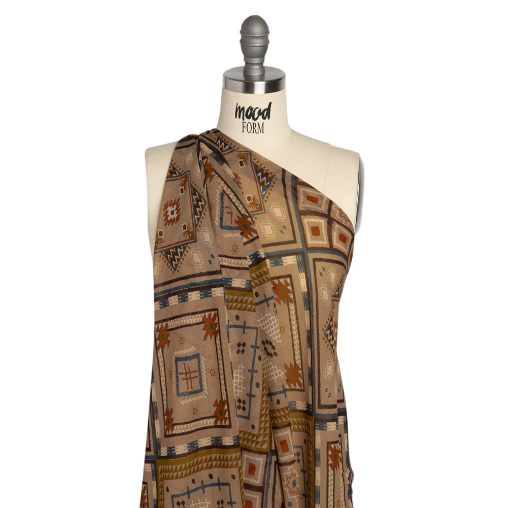 Mood Exclusive Taupe Anything But Deserted Viscose Chiffon - Joann Fabrics
