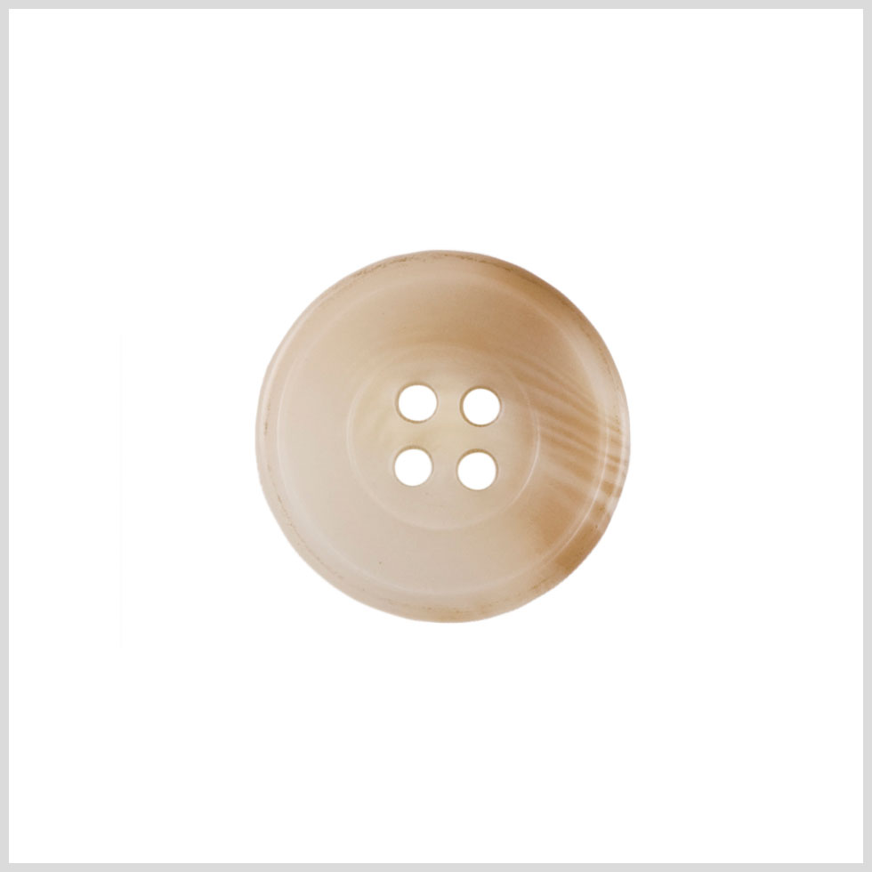 Plastic 4-Hole Button - 32L/20mm - Beige and Cream Natural Striation - Joann Fabrics