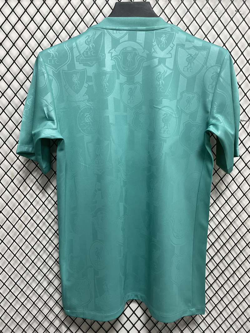 2024/2025 Liverpool Pre-match Training Green Jersey1:1 Thai Quality
