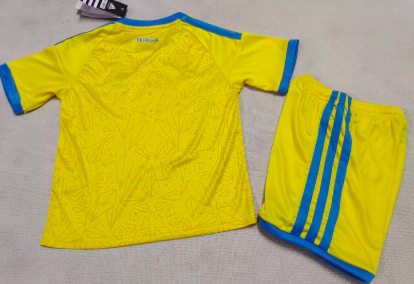 2026 Ukraine National Team Home Football Jersey 1:1 Thai Quality Kids Size