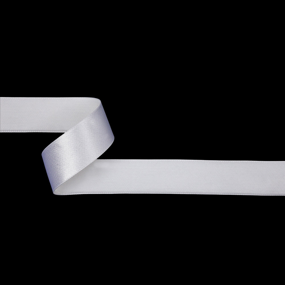 Japanese White Velvet Ribbon with Satin Backing - 1