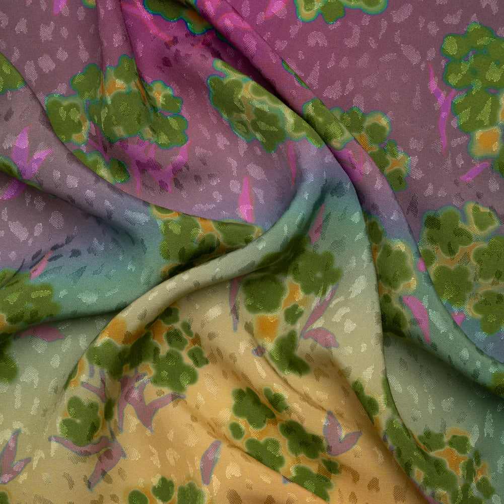 Mood Exclusive Green New Growth Sustainable Animal Spots Viscose Jacquard - Joann Fabrics