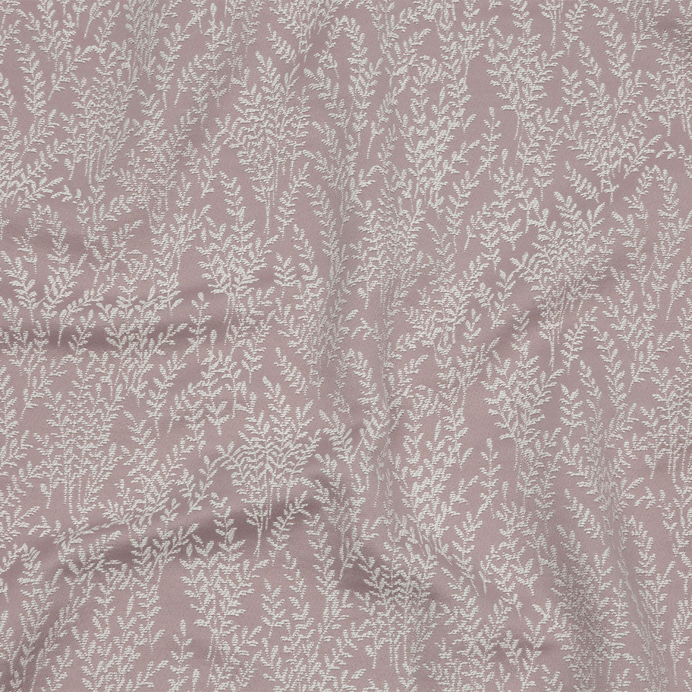 Drapery Jacquard - Orchid Little Leaves - British Imported - Joann Fabrics
