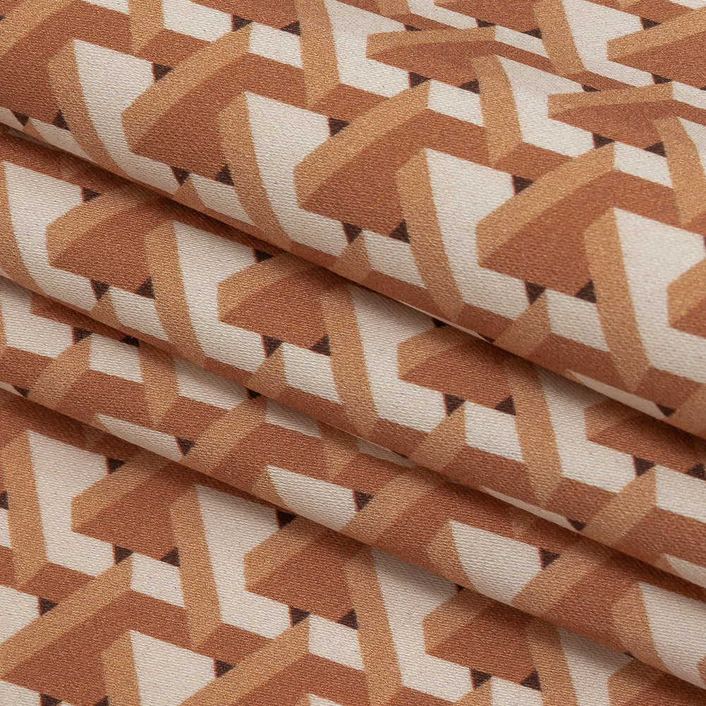 Stretch Cotton Sateen - Melon Geometric - Maloca Print - Mood Exclusive Rio Collection - Joann Fabrics