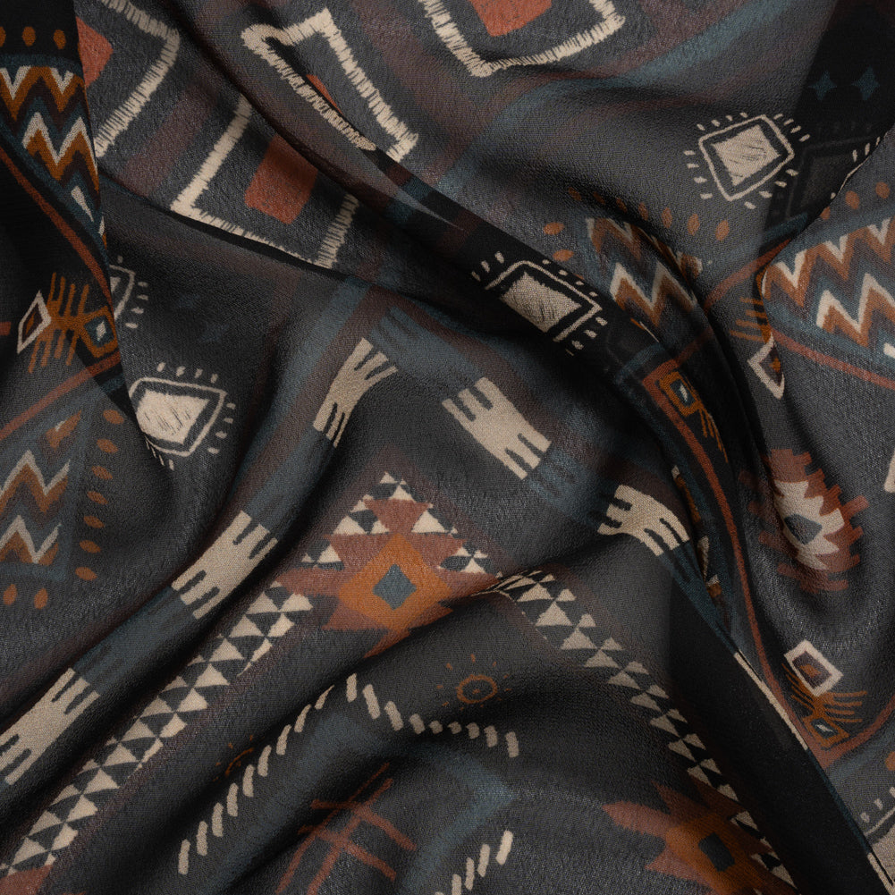 Mood Exclusive Black Anything But Deserted Viscose Chiffon - Joann Fabrics