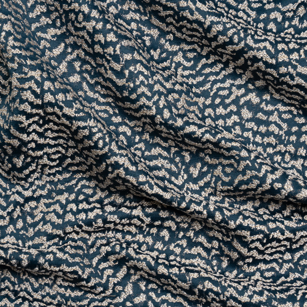 Metallic Drapery Jacquard - Ink Mottled - British Imported - Joann Fabrics