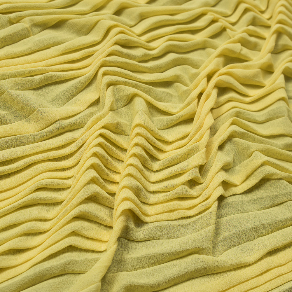 Accordion Pleated Chiffon - Mellow Yellow - Etereo Collection - Joann Fabrics