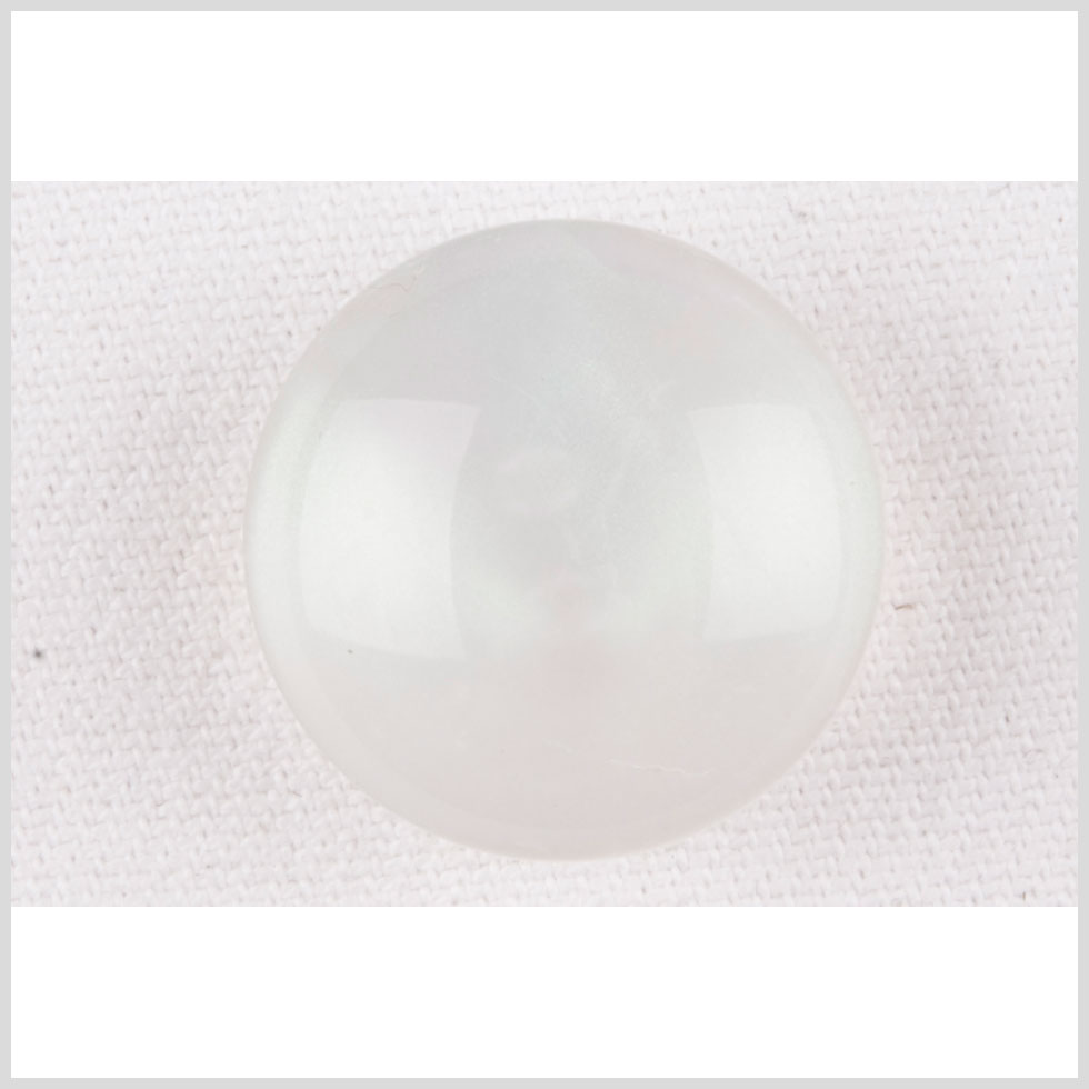 Plastic Shank Back Button - 36L/23mm - Iridescent White Dome Shaped - Joann Fabrics