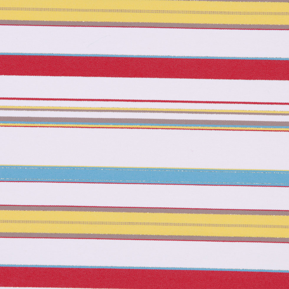 Italian Multicolor Barcode Striped Stretch Twill with Metallic Accents - Joann Fabrics