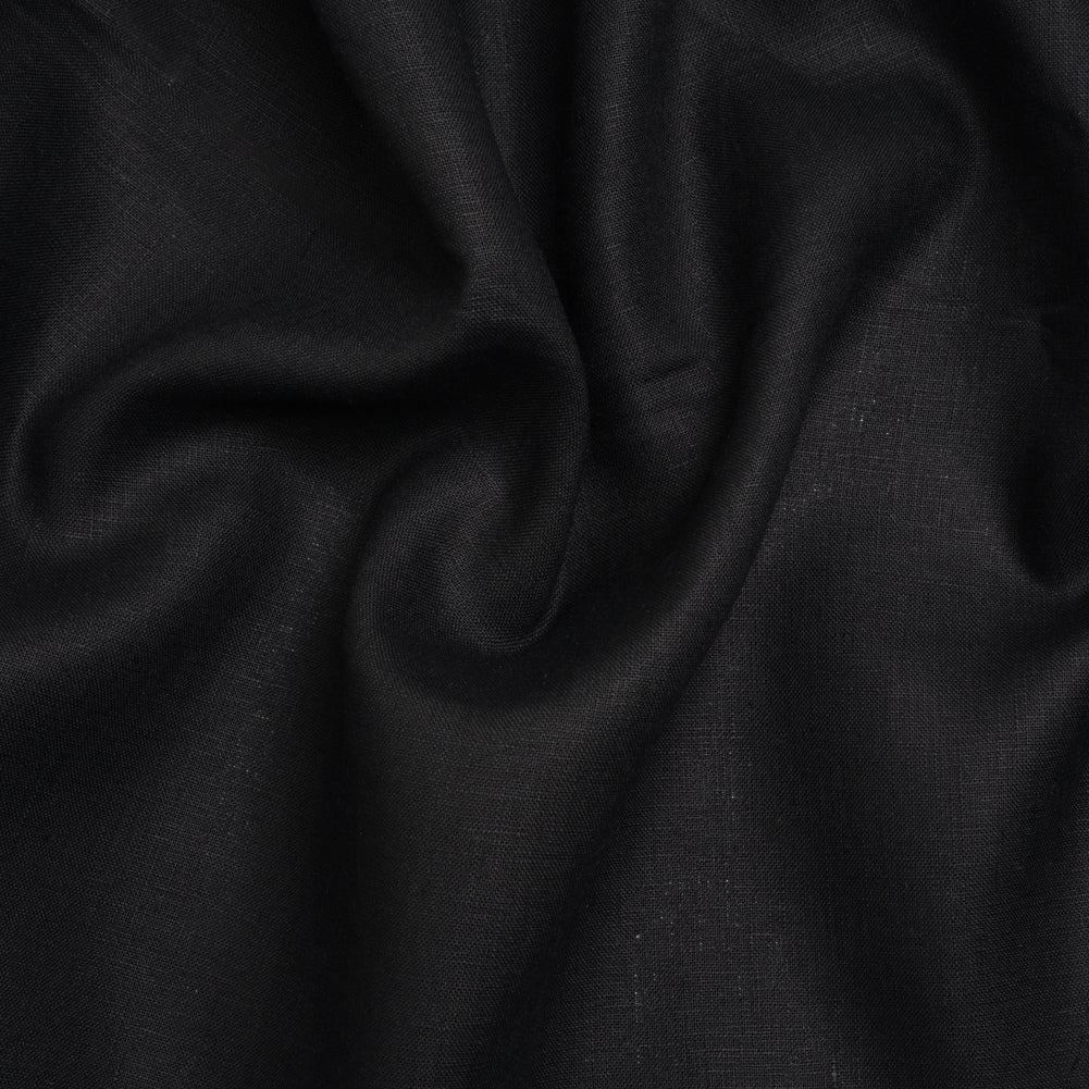 Medium Weight Linen Woven - Jet Black - Deadstock - Joann Fabrics