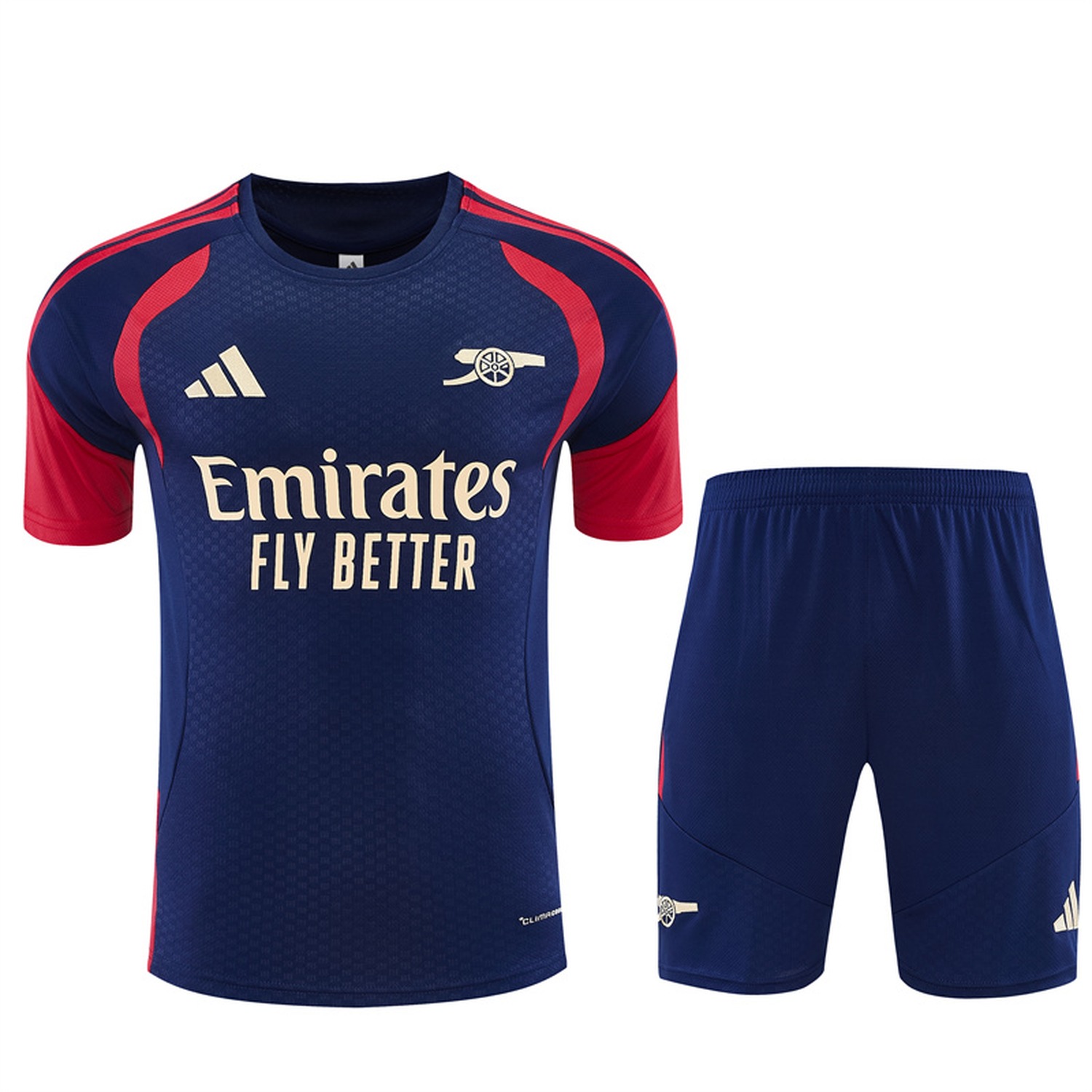 Arsenal 26-27 Kids Short-Sleeve Training Set - Royal Blue Top & Royal Blue Shorts - UnitedFutballJersey