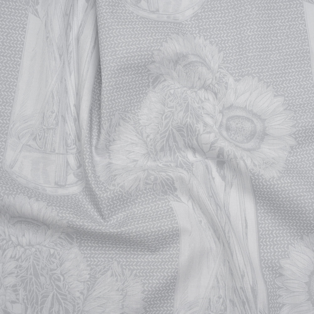 Printed Quilting Cotton by Anna Maria Textiles for Northcott - Whisper Sunflowers Floral - Indelible Soft Collection - Joann Fabrics