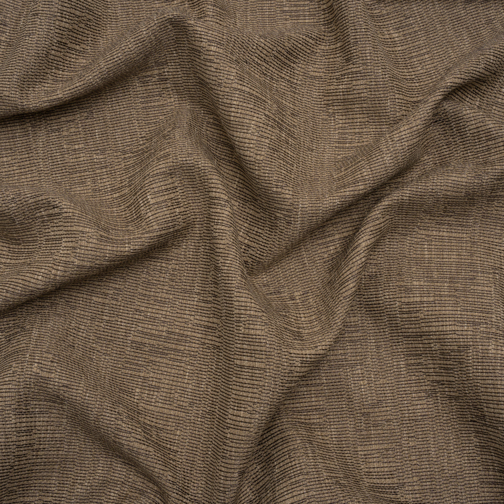 Recycled Polyester and Cotton Drapery Woven - Walnut Striations - British Imported - Joann Fabrics