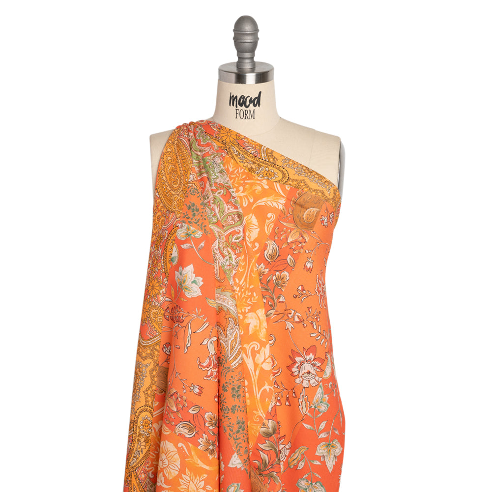 Mood Exclusive Orange Blossom Sustainable Rayon Batiste Panel - Joann Fabrics