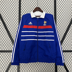 2024 France  (White-Blue) Reversible Windbreaker Soccer Jersey 1:1 Thai Quality