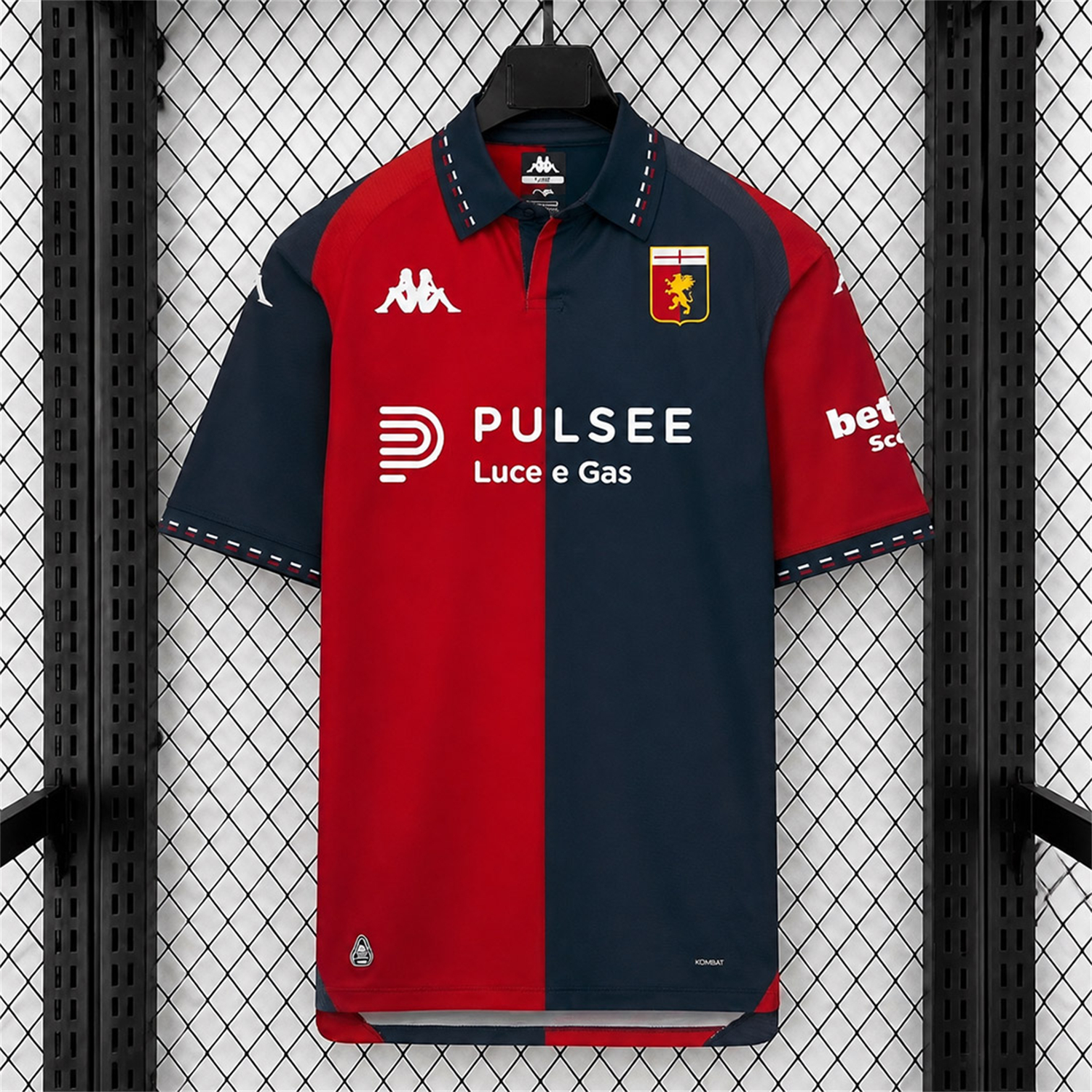 Genoa 26-27 Home Red Black Jersey - Fans Version - UnitedFutballJersey