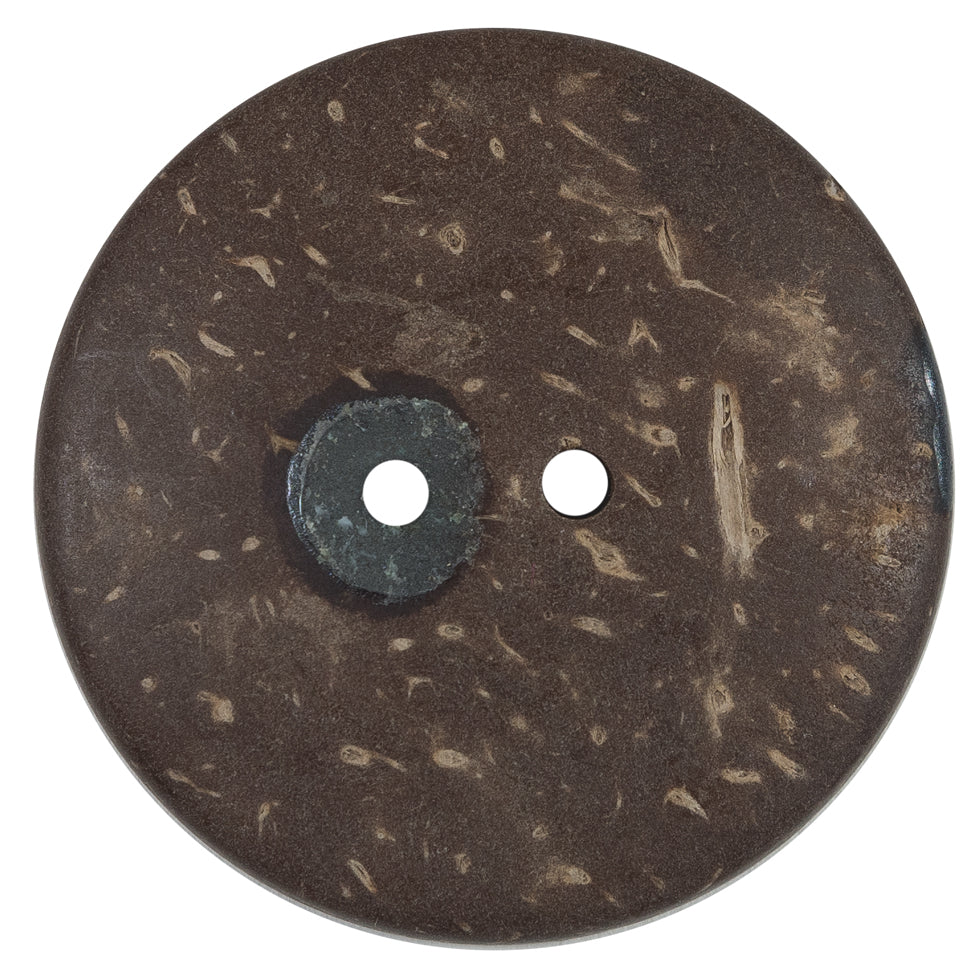 Italian Black and Ivory Swirl 2-Hole Button - 64L/40.5mm - Joann Fabrics
