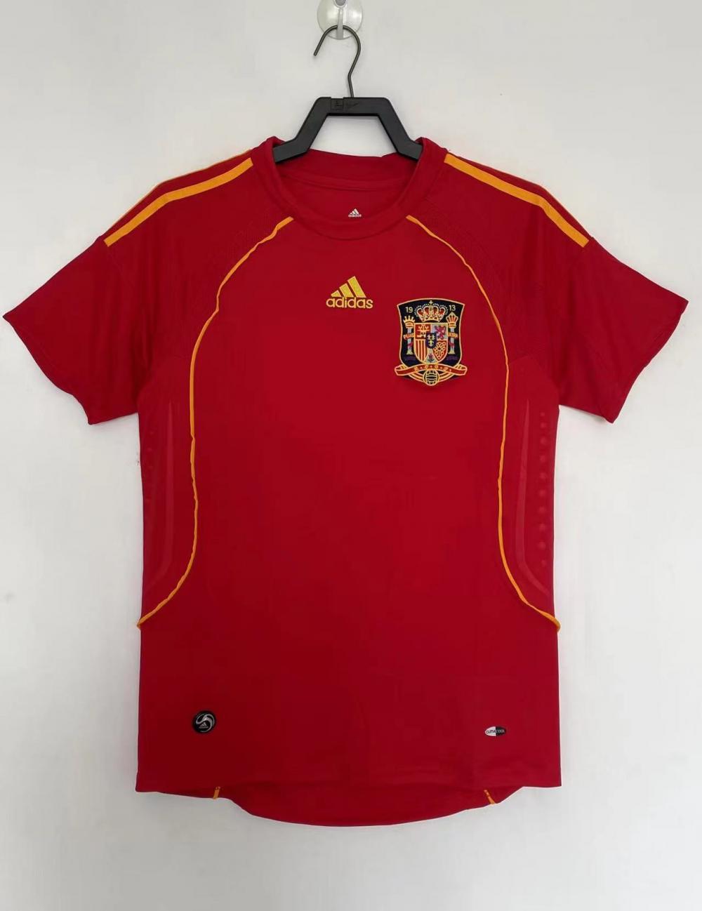 2008 Retro Spain Home Soccer Shirt 1:1 Thai Quality