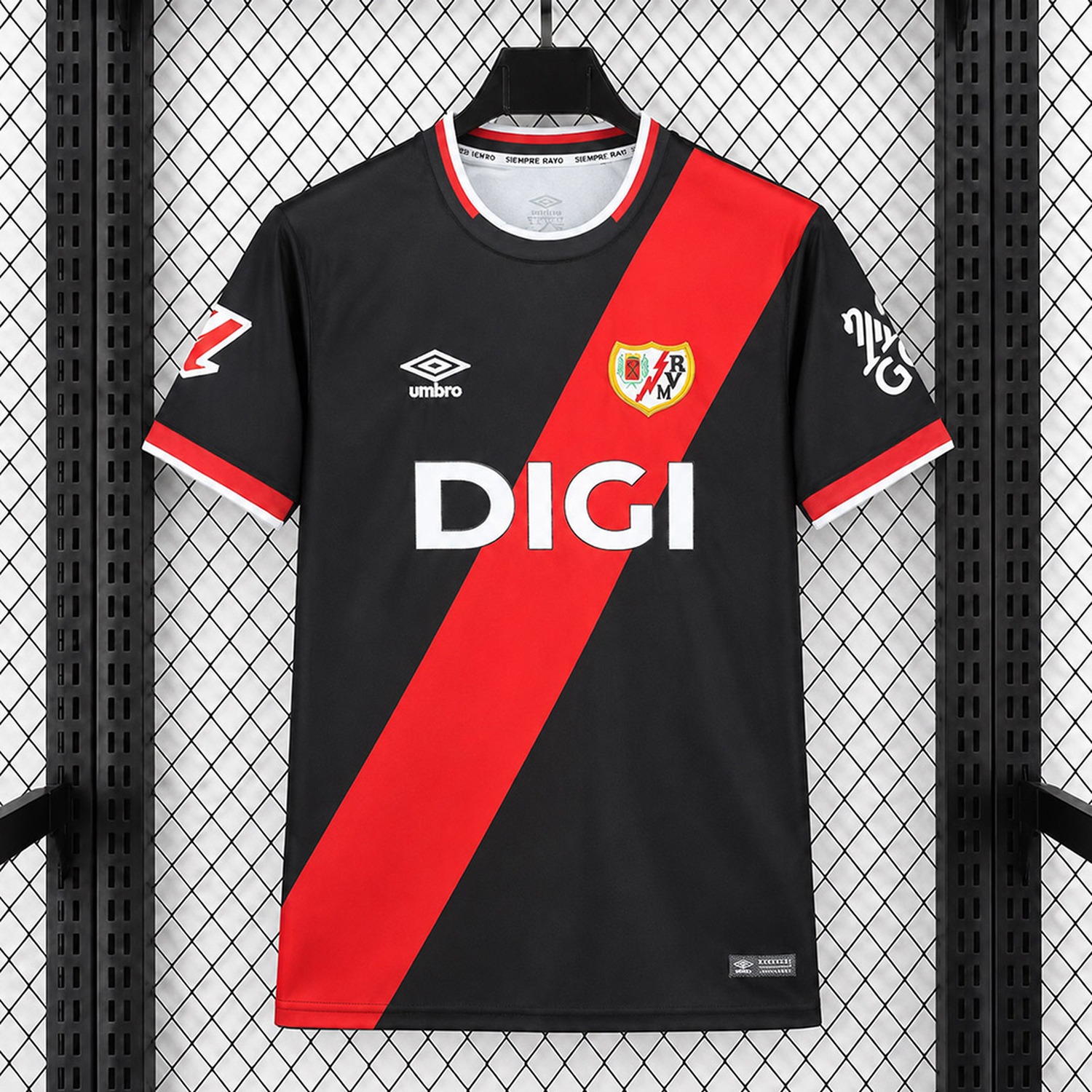 Rayo Vallecano 26-27 Black Red Goalkeeper Jersey - Fans Version - UnitedFutballJersey