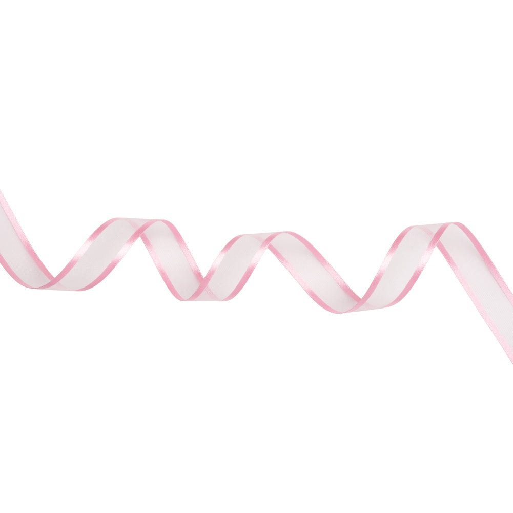 Sheer Ribbon with Double Faced Satin Edges - 0.75