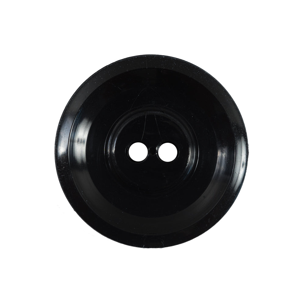 Italian Black and Gray Geometric 2-Hole Button - 40L/25.5mm - Joann Fabrics