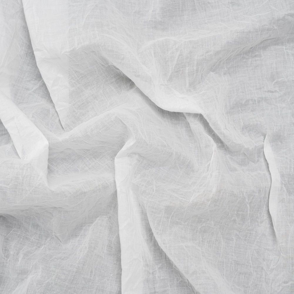 Crinkled Lightweight Cotton Woven - White PFD - Deadstock - Joann Fabrics