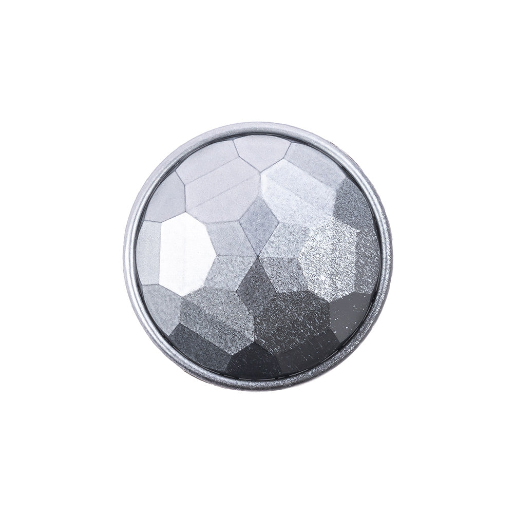 Italian Matte Steel Faceted Metal Look Shank Back Button - 36L/23mm - Joann Fabrics
