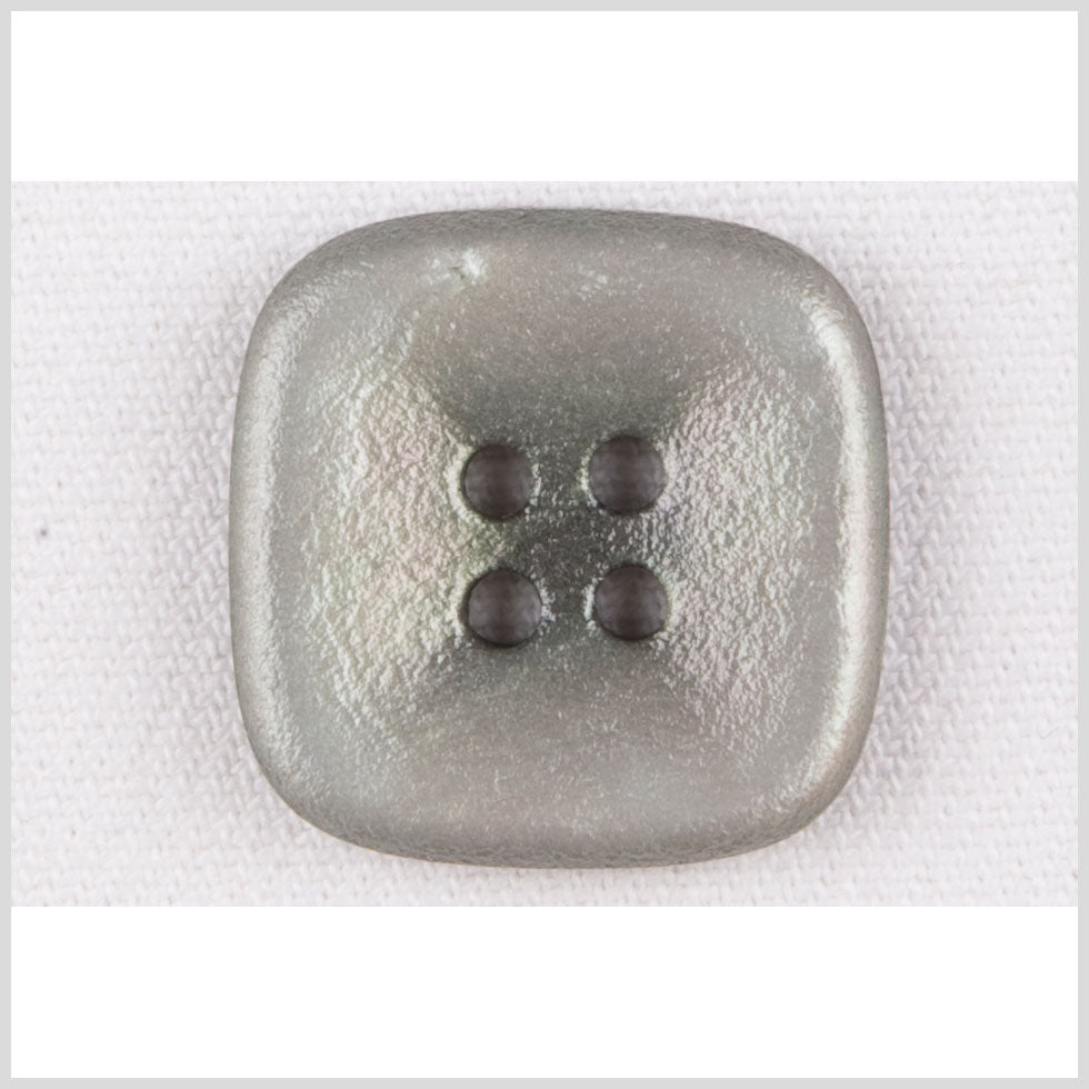 Square Plastic 4-Hole Button - 44L/28mm - Iridescent Gray Shimmer - Joann Fabrics