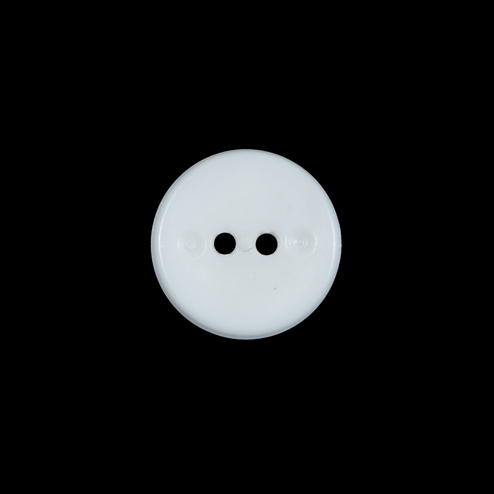 White Italian 2 Hole Button - 24L/15mm - Joann Fabrics