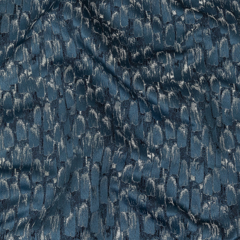 Recycled Polyester Jacquard - Danube Abstract Brushstrokes - British Imported - Joann Fabrics