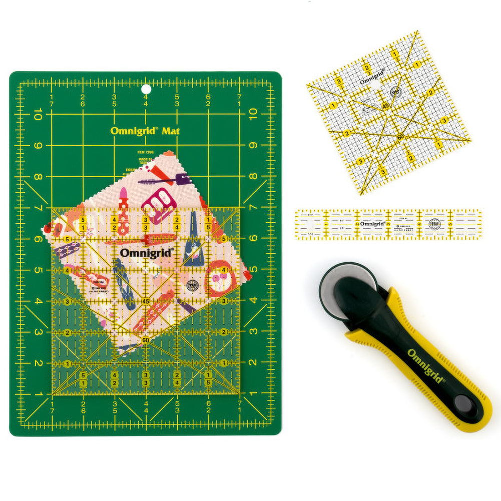 Omnigrid Quilting Travel Set with Rulers and Cutting Mat - 4pc - Joann Fabrics