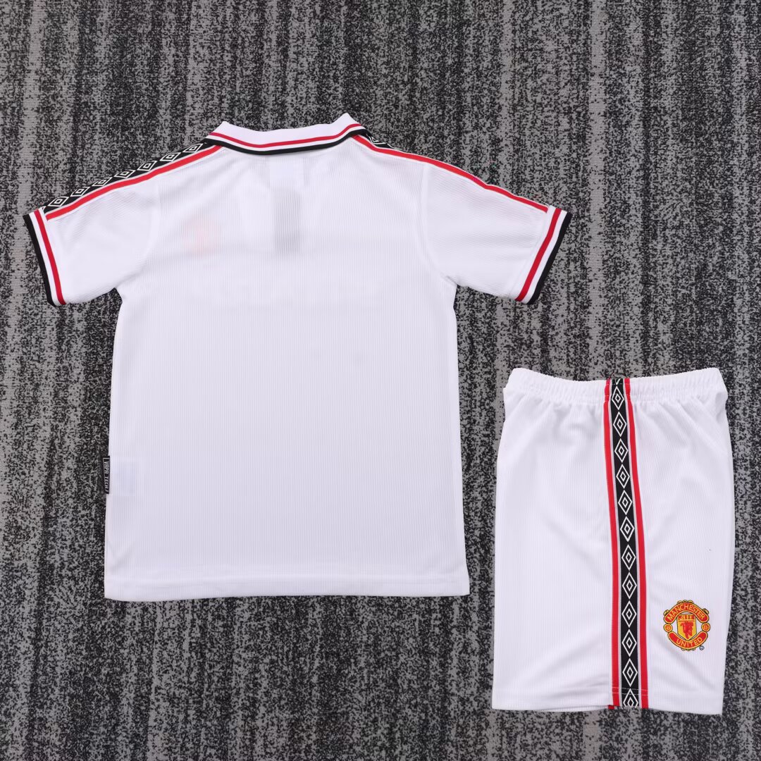 1998/1999 Retro Manchester United Commemorative Edition Football Jersey 1:1 Thai Quality Kids Size
