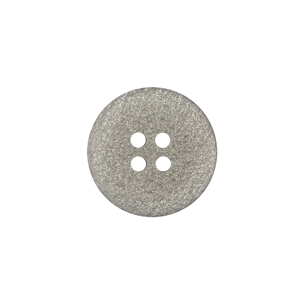 Italian Light Satin Gray Speckled Narrow Rim 4-Hole Button - 28L/18mm - Joann Fabrics