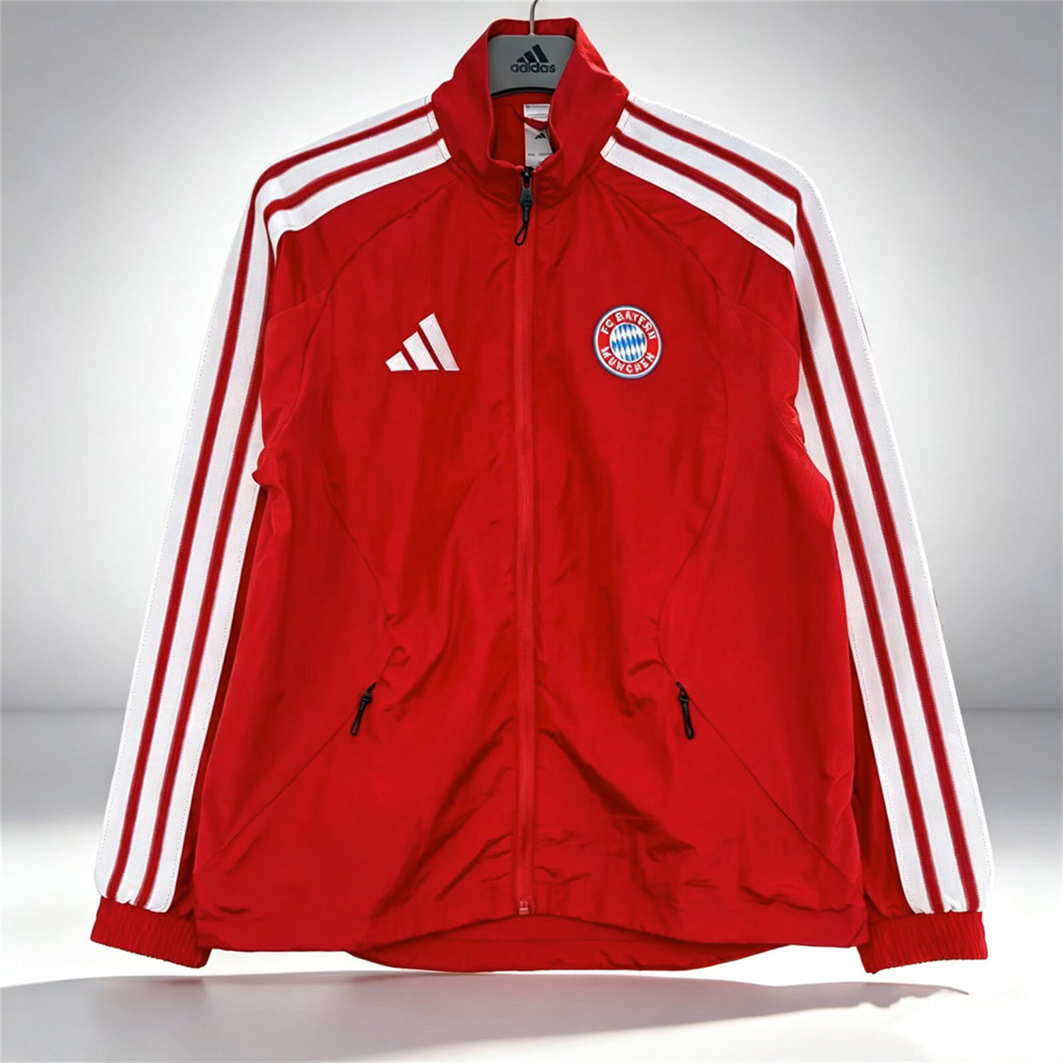 Bayern Munich 26-27 Home Windbreaker Jacket - Red - UnitedFutballJersey