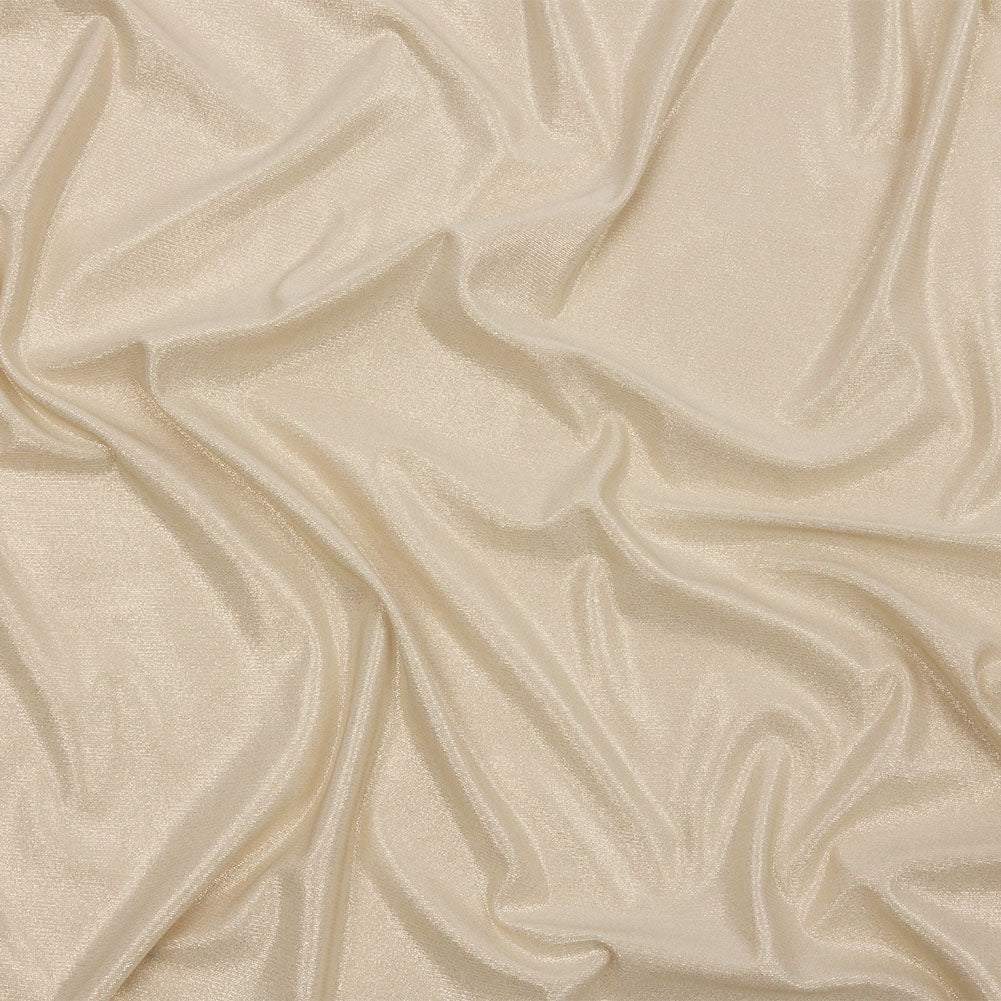 Foiled ITY Interlock Knit - Sand and Gold - Gaby Collection - Joann Fabrics