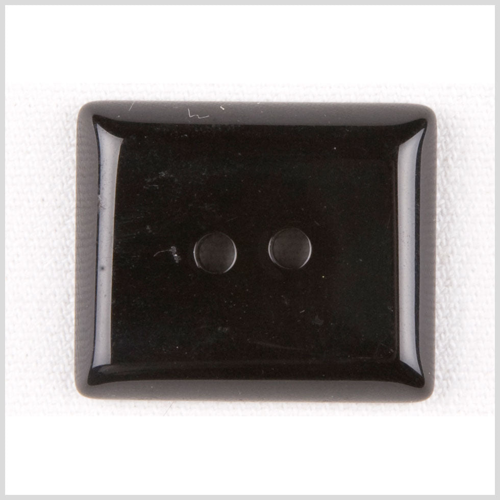 Rectangular Plastic 2-Hole Button - 42L/27mm - Shiny Black - Joann Fabrics