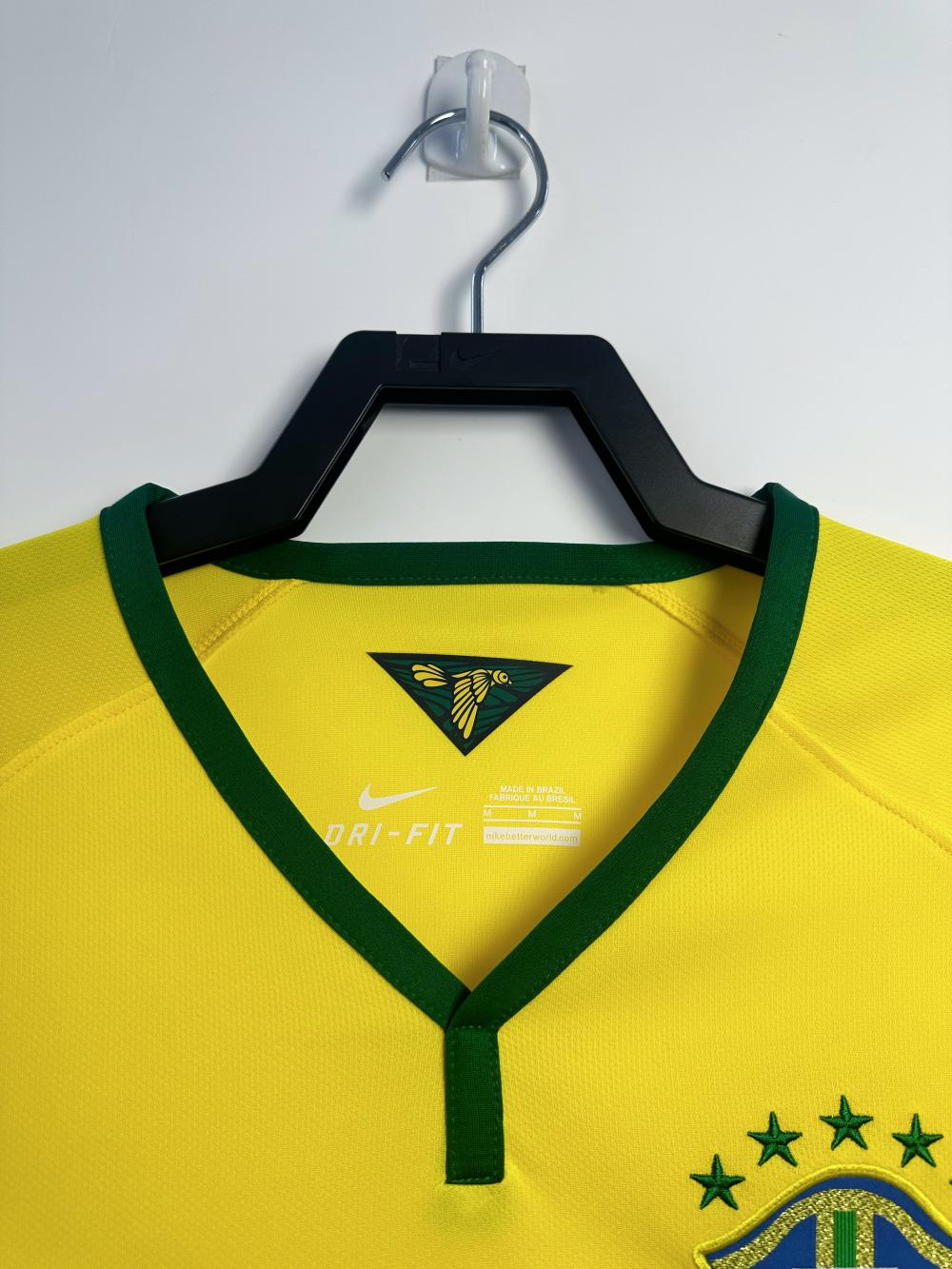 2014 Retro Brazil Home Soccer Jersey 1:1 Thai Quality