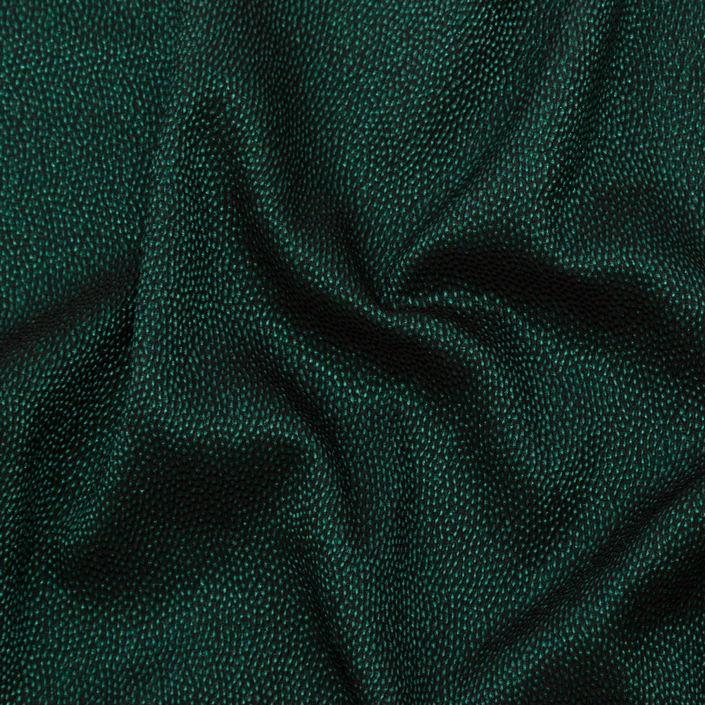 Metallic Green on Black Abstract Luxury Brocade - Joann Fabrics
