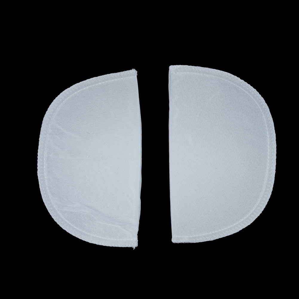 Foam Shoulder Pads Covered with White Polyester - 7