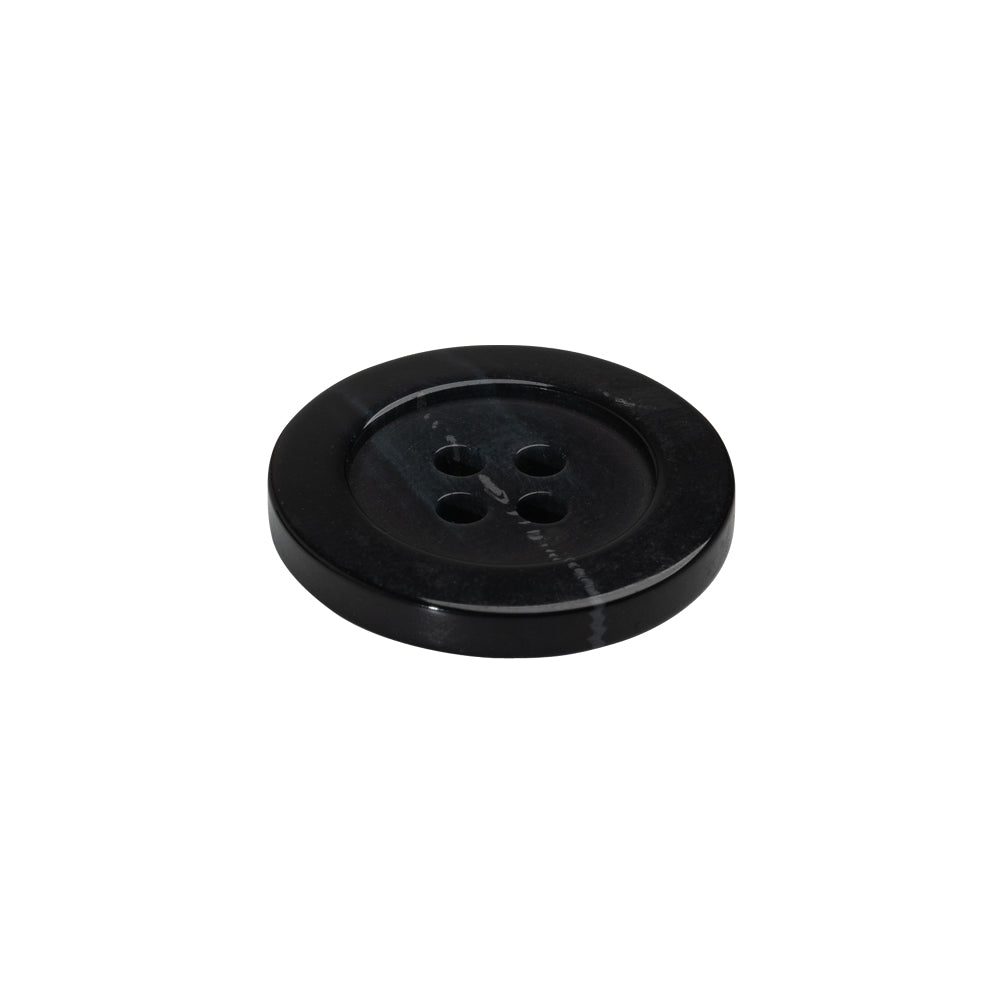Plastic 4-Hole Button - 32L/20mm - Black and Gray Streaks - Joann Fabrics