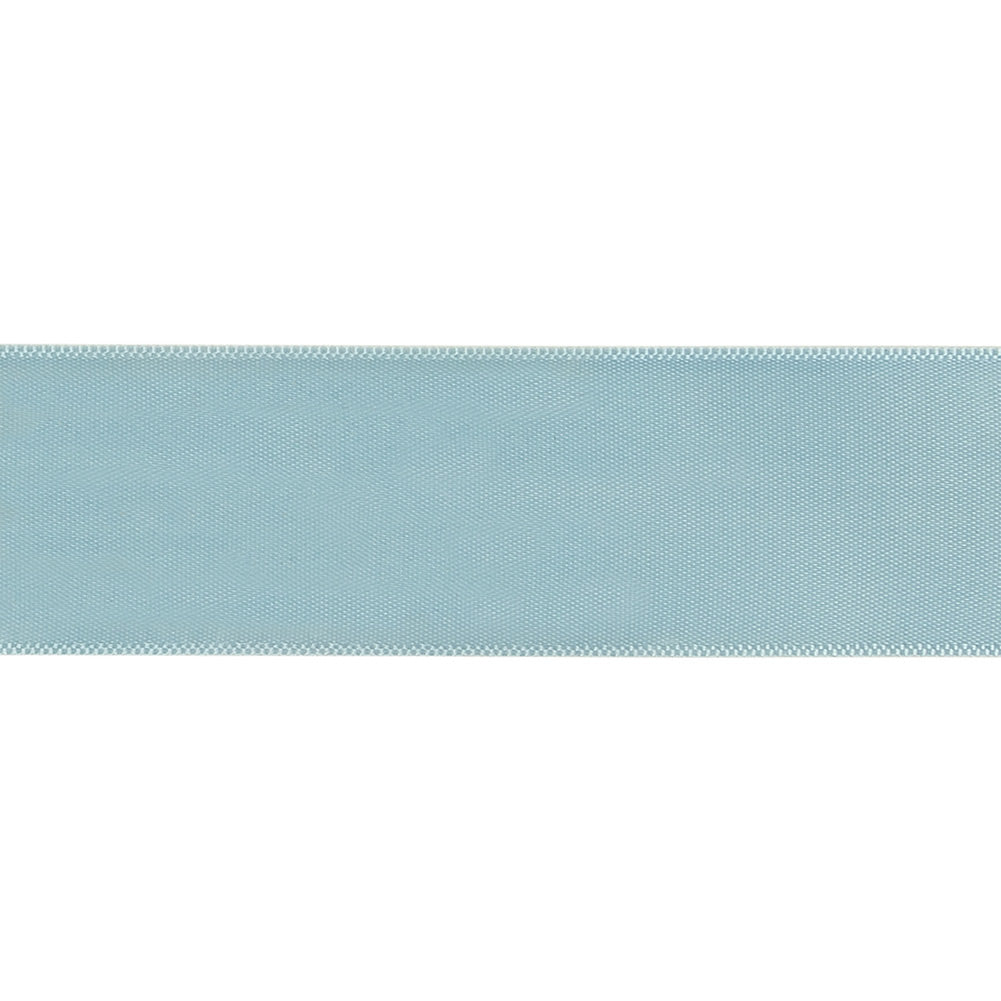 Pale Blue Single Faced Satin Ribbon - 1