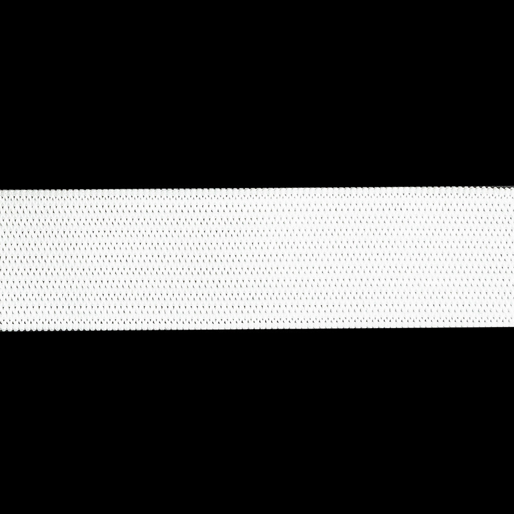 White Knitted Elastic Trimming - 0.75