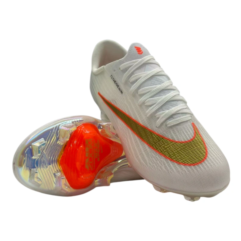 Assassin 17 FG White & Gold-Tone Football Boots | Sizes 38–45