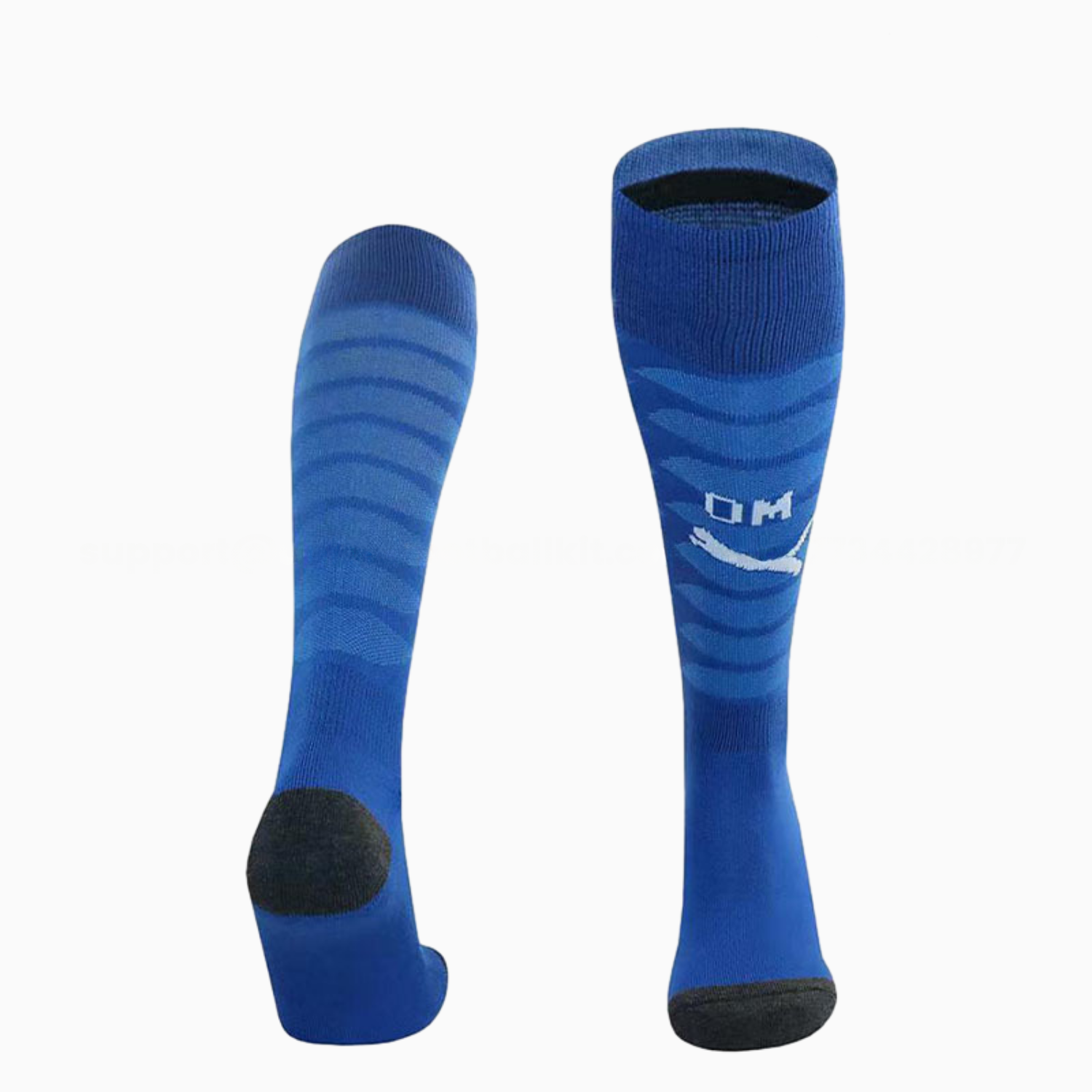 Marseille 25-26 Terry cloth sole Third Socks - Blue - UnitedFutballJersey