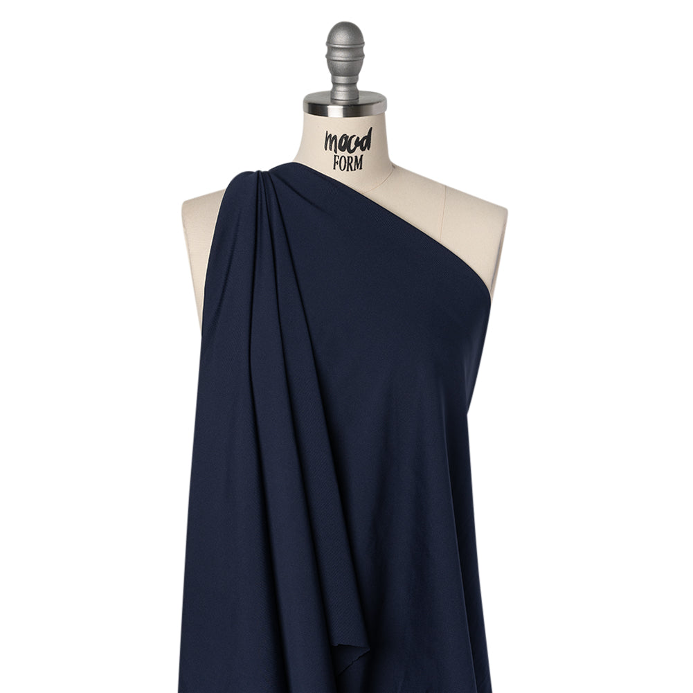 Stretch Polyester 1x1 Rib Knit - Navy Blue - Deadstock - Joann Fabrics