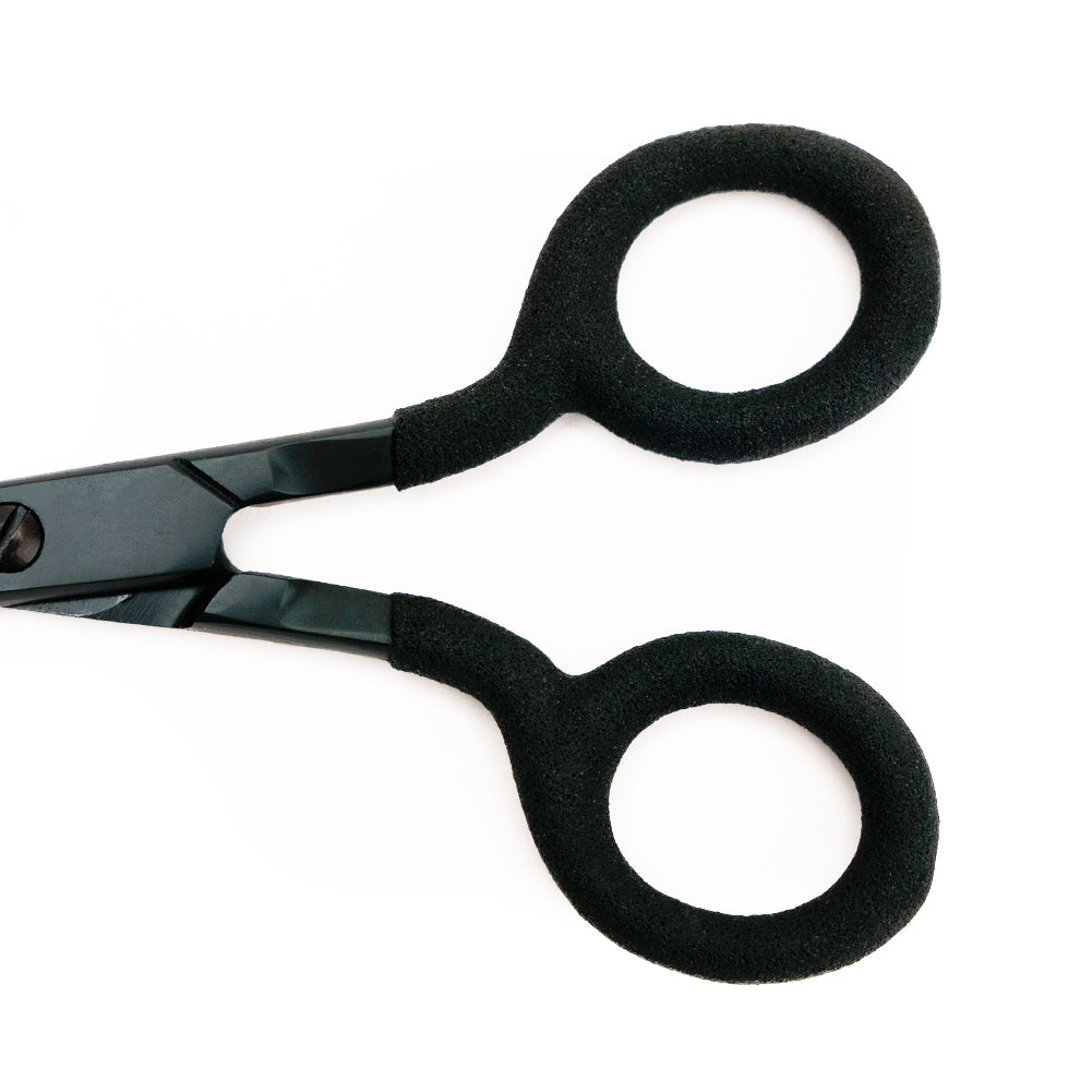 Mood Matte Black Embroidery Scissors with Matte Rubber Grips - 5