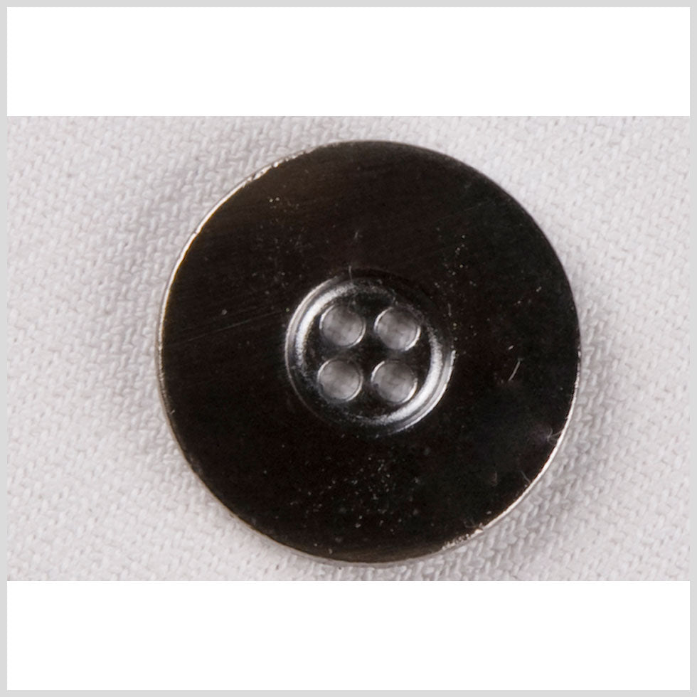 Metal 4-Hole Button - 28L/18mm - Gunmetal Wide Flat Rim - Joann Fabrics